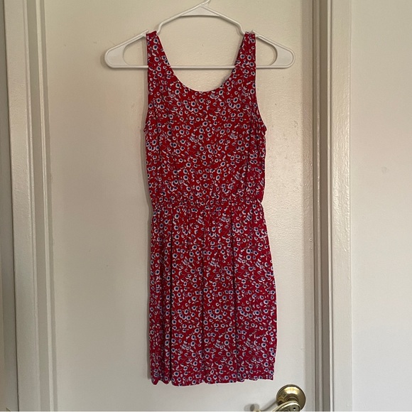 Bobbie Brooks Vintage Red Floral Sundress - Picture 1 of 3